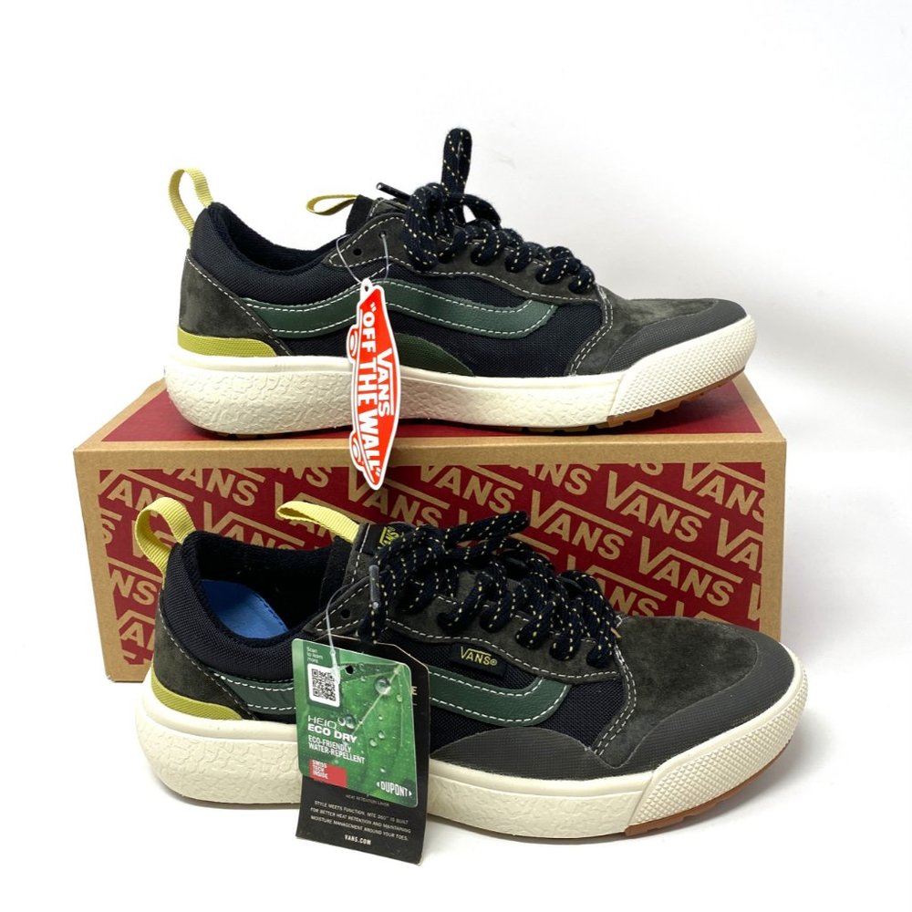 Vans Ultrarange Exo Women's Sizes 8.5 9.5 Black Olive Canvas Skate VN0A4UUP2WK - Picture 9 of 11